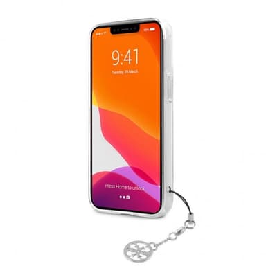 Guess iPhone 13 Pro Max Cover Stripe Charm Grå