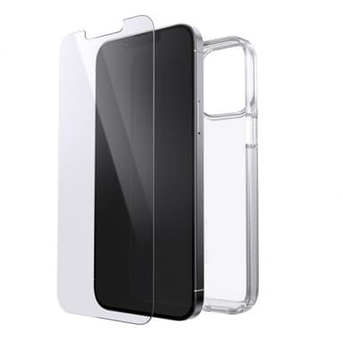 Speck iPhone 13 Pro Max Cover GemShell + Screen Protector Bundle Clear