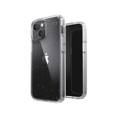 Speck iPhone 13 Mini Cover Presidio Perfect-Clear with Glitter Platinum