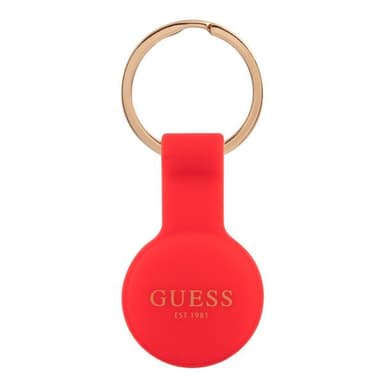 Guess AirTag Holder med Logo Rød