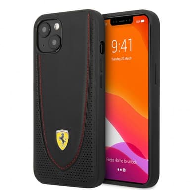 Ferrari iPhone 13 Mini Cover Perforeret Sort