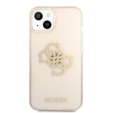 Guess iPhone 13 Mini Cover Full Glitter Guld