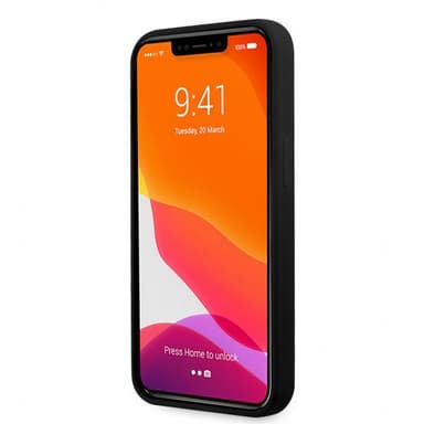 AMG iPhone 13 Pro Max Cover Liquid Silicone Two Tone Sort