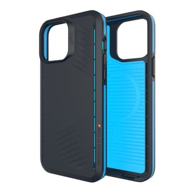 Gear4 iPhone 13 Pro Max Cover Vancouver Snap Sort Blå