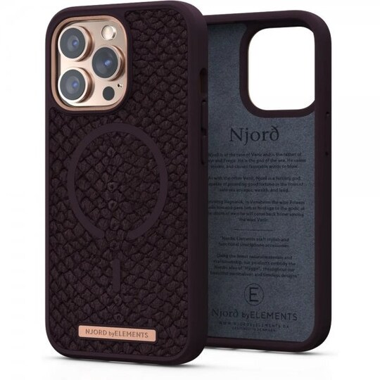 Njord by Elements iPhone 13 Pro Cover Salmon Series Aubergine