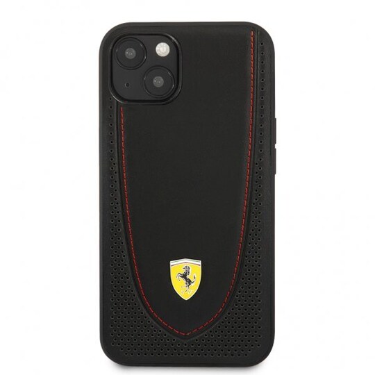 Ferrari iPhone 13 Mini Cover Perforeret Sort