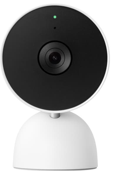Google Nest Cam indendørs sikkerhedskamera med kabel
