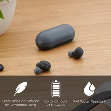 Sony WF-C500 true wireless in-ear høretelefoner (sort)
