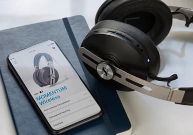 Sennheiser Momentum 3 wireless around-ear hovedtelefoner (sorte)