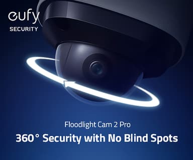 Eufy Security Floodlight Cam 2 Pro udendørskamera (hvidt)
