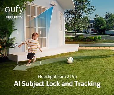 Eufy Security Floodlight Cam 2 Pro udendørskamera (hvidt)