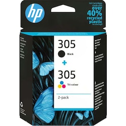 HP 305 2-Pack Black-/Tri-color-blækpatroner