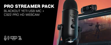 Logitech C922 Pro Webcam & Blue Yeti mic streaming bundle