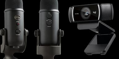 Logitech C922 Pro Webcam & Blue Yeti mic streaming bundle