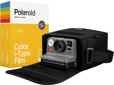 Polaroid Now analogt kamera Black Kit med (sort/hvid) | Elgiganten