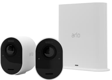 Arlo Ultra 2 4K trådløst sikkerhedskamera (2-pak, hvid)