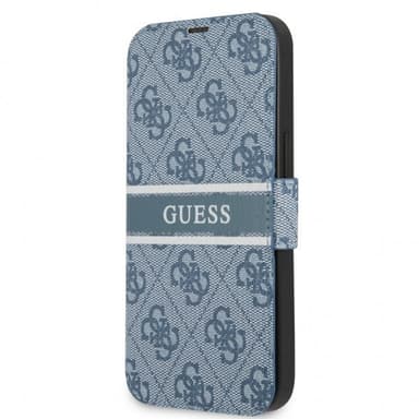 Guess iPhone 13 Etui Printed Stripe Blå