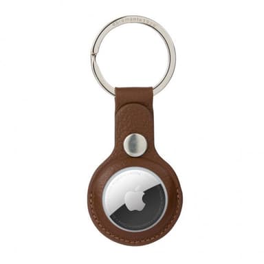 dbramante1928 Apple AirTag Holder Copenhagen Dark Tan/Silver