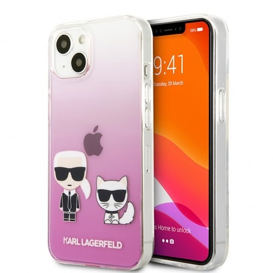 Karl Lagerfeld iPhone 13 Mini Cover Choupette Lyserød