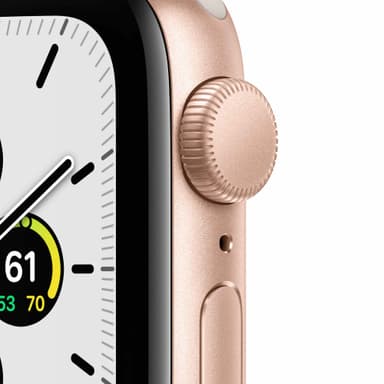 Apple Watch SE 40 mm GPS (Gold Alu/Starlight sportsbånd)