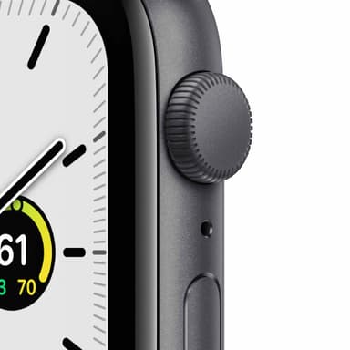 Apple Watch SE 44 mm GPS (Space Gray Alu/Midnight sportsbånd)