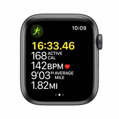 Apple Watch SE 44 mm GPS (Space Gray Alu/Midnight sportsbånd)