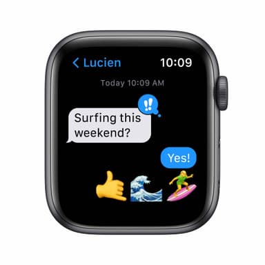 Apple Watch SE 44 mm GPS (Space Gray Alu/Midnight sportsbånd)
