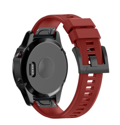 Urrem til Garmin 22 mm rød justerbar