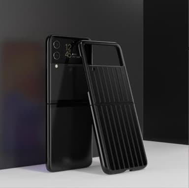 Samsung Galaxy Z Flip 3 cover Fold op og fold ned Sort