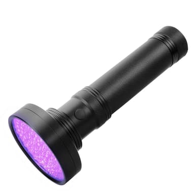UV lommelygte med 100 LED'er 395 nm vandtæt