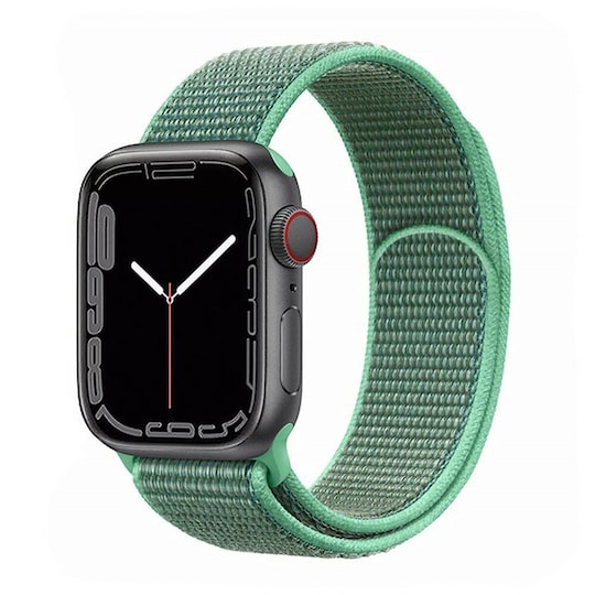 Nylon Armbånd Apple Watch 7 (45mm) -Spearmint