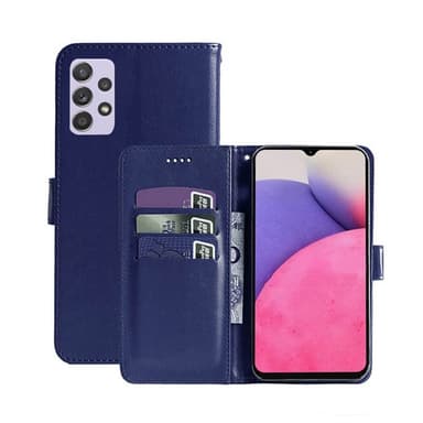 Samsung Galaxy A33 5G Wallet Cover 3-kort  - mørk