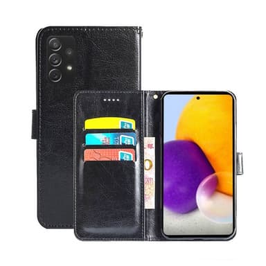Samsung Galaxy A73 5G Wallet Cover 3-kort  - sort
