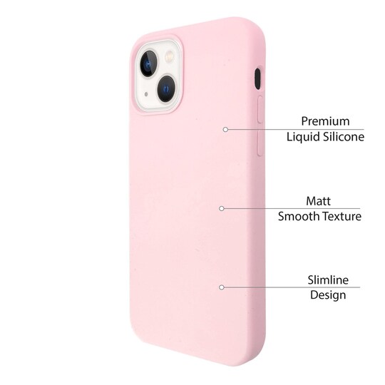 iPhone 13 Flydende silikone etui- Pink