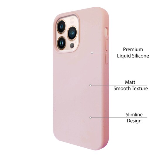 iPhone 13 Pro Flydende silikone etui- Pink
