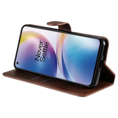 SKALO OnePlus Nord 2 Classic Pungetui - Brun