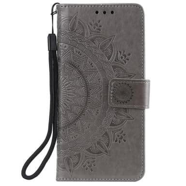 SKALO Xiaomi 11T/11T Pro Mandala Flip Cover - Grå