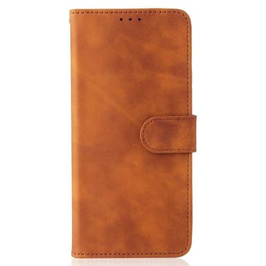 SKALO Xiaomi 11T/11T Pro Matt PU-læderpungetui - Lys brun