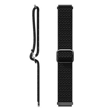Flettet nylonrem Samsung Galaxy Watch 4 Sort