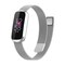 Armband Meshlänk Fitbit Luxe Silver