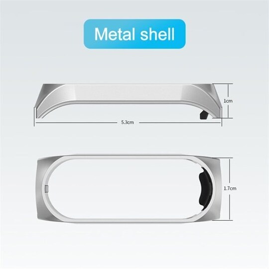 Metalrem til Xiaomi Mi Band 4 / 3 Sølvfarvet
