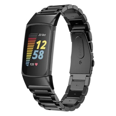 Fitbit Charge 5 rustfrit stål Sort