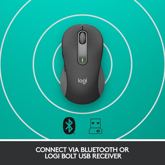 Logitech Signature M650 Large Wireless Mouse (Graphite)