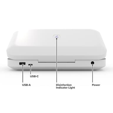 PhoneSoap 3 desinficerende oplader (hvid)