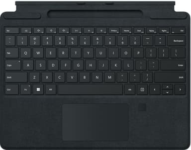 Microsoft Surface Pro 8-type cover med FPR (sort)