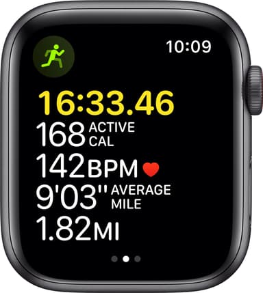 Apple Watch SE 44mm GPS+4G LTE (grey alu/sort sportsrem)