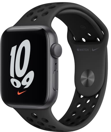 Apple Watch Nike SE 44mm GPS (grey alu/sort sportsrem)