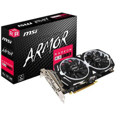 MSI Radeon RX 570 Armor OC grafikkort 8G