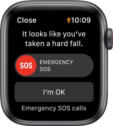 Apple Watch SE 44mm GPS+4G LTE (grey alu/sort sportsrem)