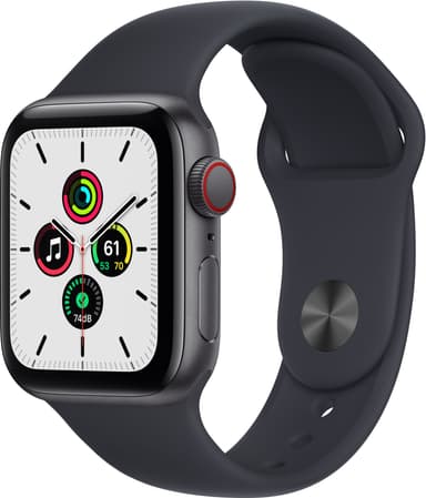 Apple Watch SE 40 mm LTE (Space Gray Alu/Midnight sportsbånd)